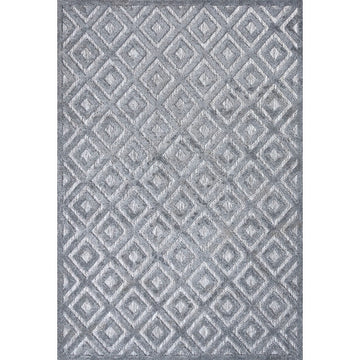 Portmany Neutral Diamond Trellis Indoor/outdoor Area Rug